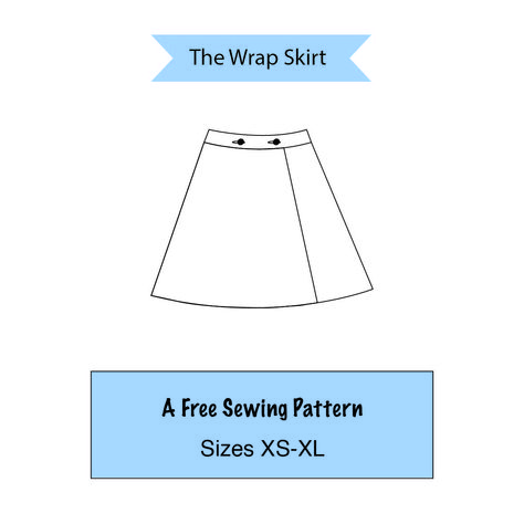 This is a simple wrap skirt pattern with a button closure. It's a great beginner project! Simple Wrap Skirt Pattern, Wrap Skirt Patterns Sewing, Wrap Skirt Pattern, Skirt Tutorial, Skirt Patterns Sewing, Sewing Skirts, Sewing Pattern Sizes, Wrap Skirt, Skirt Pattern