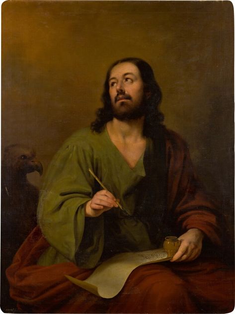 Saint John Evangelist | Old Master Paintings and Portrait Miniatures | 2021 | Sotheby's St John The Evangelist, Old Master Paintings, Apostle John, Master Paintings, John The Evangelist, Religious Paintings, Biblical Art, Saint John, Old Master