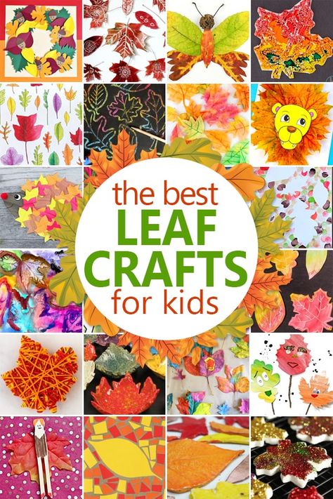 Leaf Crafts For Kids, Leaf Crafts Kids, Weather Printables, Fall Leaves Activities, Fall Leaf Art Projects, First Grade Crafts, Autumn Leaves Craft, Leaf Projects, Autumn Leaves Art