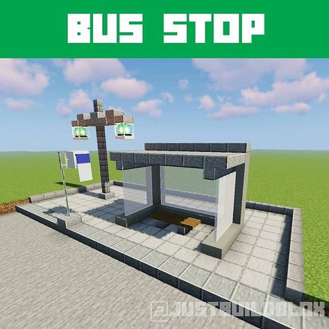 Just Build Blox | Minecraft (@justbuildblox) • Instagram photos and videos Minecraft Building Ideas Decor, Things To Build In Minecraft City, Minecraft Office Building Ideas, Minecraft Town Ideas Layout Modern, Minecraft City Buildings Ideas, Minecraft Building City Ideas, Minecraft Subway Entrance, Minecraft Buildings Cities, Minecraft Trailer Park