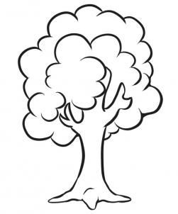 How to Draw a Simple Tree, Step by Step, Trees, Pop Culture, FREE ... - ClipArt Best - ClipArt Best Oak Tree Drawings, Tree Line Drawing, Tree Drawing Simple, Tree Drawings Pencil, Simple Tree, Unique Coloring Pages, Tree Coloring Page, Tree Sketches, صفحات التلوين