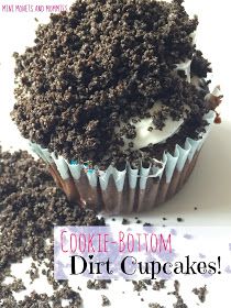 Mud Cupcakes, Dirt Cupcakes, Dirt Dessert, Cupcake Recipes For Kids, Cookie Cupcakes, Oreo Dirt, Oreo Desserts, Birthday 4, Recipe For Kids