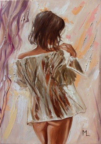 Monika Luniak, Artsy Aesthetic, Expressionist Artists, Female Art Painting, Figurative Artwork, Art Portraits, Window Painting, Buy Original Art, Morning Light