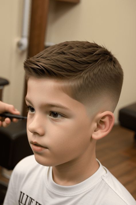 Haircuts For Middle School Boys 2024, Kid Hair Cuts For Boy, Trending Boys Haircuts Short, Boys Back To School Haircut, Short Boy Haircuts Male, Kindergarten Boys Haircut, Buzz Cut Boys Kids, Medium Fade Haircut Boys, Kindergarten Haircut