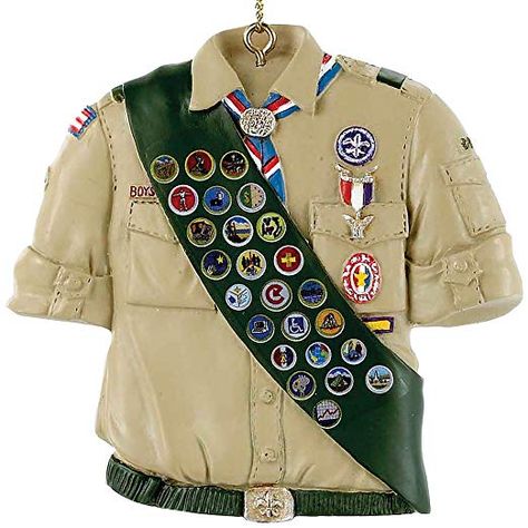 Boy Scout Sash, Boy Scout Shirt, Tree Dazzler, Beard Ornaments, Eagle Scouts, Merit Badge, Eagle Scout, Boy Scouts Of America, Kurt Adler