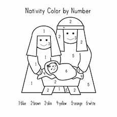 Christmas Color By Number, Nativity Coloring Pages, Christmas Sunday School, Christmas Sunday, Nativity Scenes, Primary Lessons, Visiting Teaching, Sunday School Activities, The Nativity