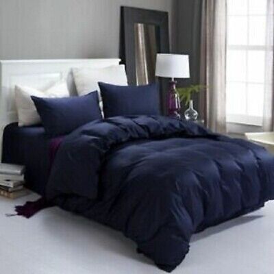 (eBay) Royal~Egyptian Cotton Blue Solid All Bed Sheets 600/800/1000 TC Size UK Single Navy Blue Bedding Sets, Navy Bed Set, Navy Blue Bedding, Simple Duvet Cover, Navy Home Decor, Navy Bedding, Color Plain, Crib Sets, Linen Quilt