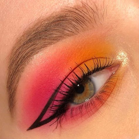 Stop Bragging, Orange Eye Makeup, Sunset Makeup, Voluminous Mascara, Orange Makeup, Anastasia Beverly Hills Brow, Birthday Makeup, Volumizing Mascara, Makeup Class