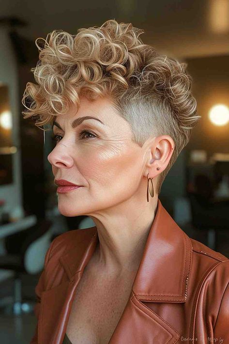 The Best Short Haircuts of 2024 Short Wavy Pixie Haircut, Tapered Pixie, Undercut Curly Hair, Short Wavy Pixie, Curly Pixie Cut, Short Blonde Pixie, Natural Hair Regrowth, Short Curly Pixie, Curly Pixie Haircuts