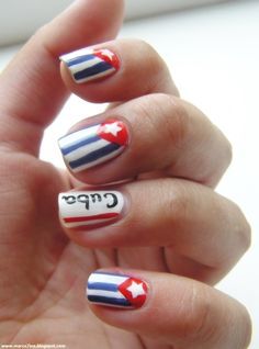 Country Nail Art, Flag Nails, Ten Nails, Country Nails, Pc Tips, Fall Nail Trends, Different Nail Designs, Designs Nail, Nail Nail