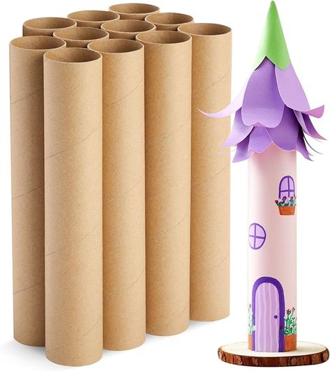 Amazon.com: Bright Creations 12 Pack Cardboard Tubes for Crafts, Brown Rolls for DIY Projects, Classroom (1.75 x 10 in)