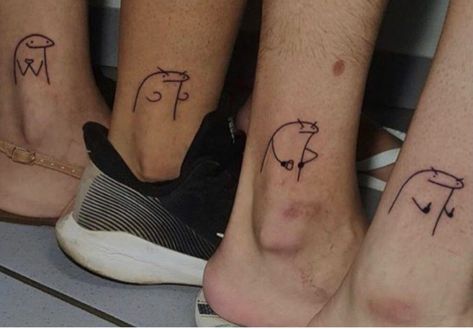 Matching Tattoos For Siblings, Tiger Face Tattoo, Group Tattoos, Maching Tattoos, Matching Friend Tattoos, Small Matching Tattoos, Brother Tattoos, Matching Sister Tattoos, Sibling Tattoos