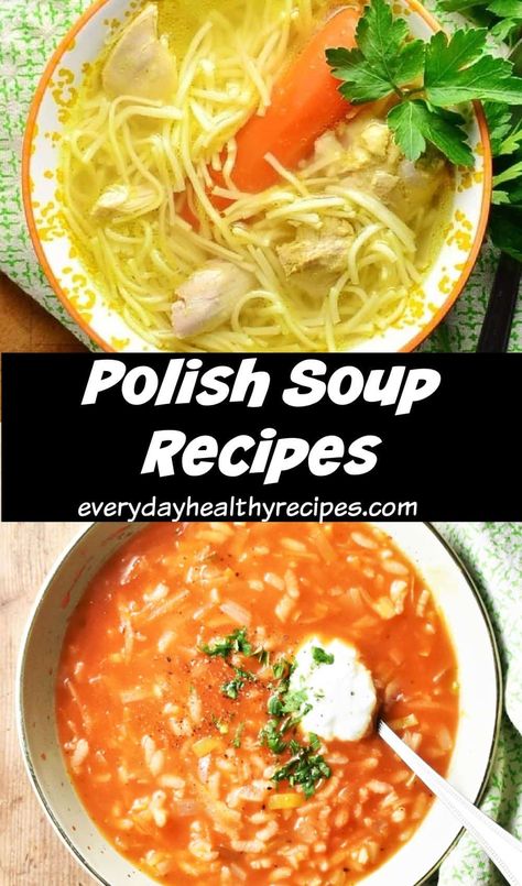 Easy Polish Recipes, Polish Food Traditional, Butter Bean Soup, Polish Soup, Sauerkraut Soup, Stew And Dumplings, Lithuanian Recipes, Comfort Soup Recipes, Austrian Recipes