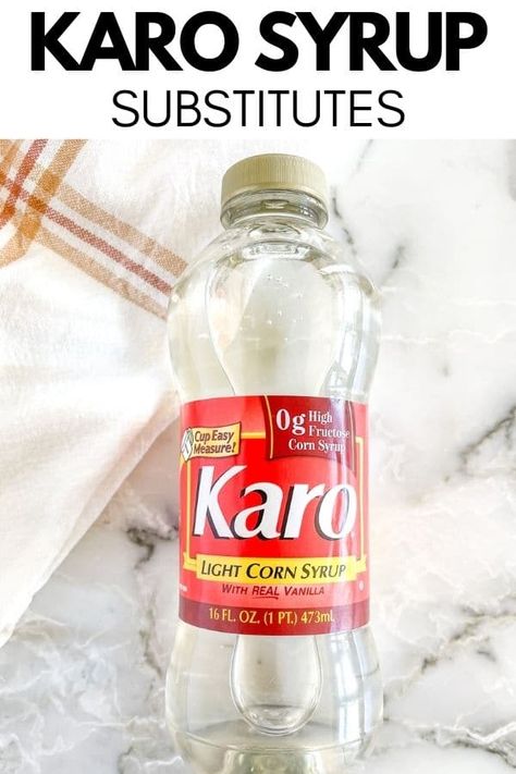 How To Make Homemade Karo Syrup, How To Make Karo Syrup, Karo Syrup Substitute, Karo Syrup Frosting, Homemade Karo Syrup, How To Make Corn Syrup, Karo Syrup Recipes, Substitute For Corn Syrup, Corn Syrup Substitute