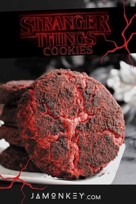 Stranger Things Dinner Ideas, Stranger Things Demogorgon Cake, Stranger Things Food Recipes, Stranger Things Snacks Ideas, Stranger Things Charcuterie Board, Stranger Things Treats, Stranger Things Movie Night, Stranger Things Birthday Party Food, Stranger Things Food Ideas Party