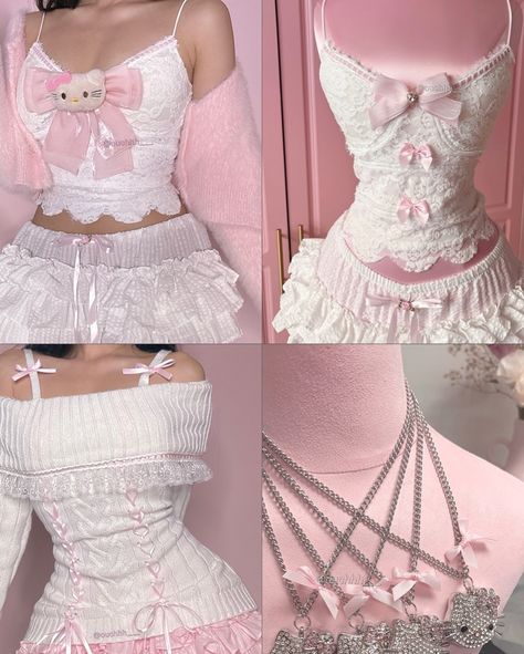 For the hello kitty gfs 💗🎀🫶🏻💝 a few sizes left! Might nor restock again Pink Fashion Outfits, Y2k Hello Kitty Outfits, Hello Kitty Corset, Ouchhh Store, Hello Kitty Outfits, Outfit Ideas Pink, Pink Notes, Y2k Outfits Aesthetic, Kawaii Outfit Ideas