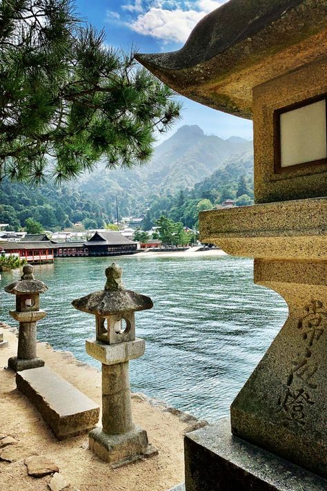 Miyajima Island near Hiroshima is one of Japan's top places to visit. In ancient times, it was called the Island of the Gods and commoners were not allowed to set foot on Miyajima. Now we can and I'll show what there is to see when visiting Miyajima #Japan #Miyajima Japanese Resort, Miyajima Island, Hiroshima Japan, Torii Gate, Kyoto Travel, Tourist Sites, Public Transportation, Visit Japan, Kyoto Japan