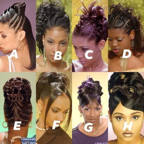 Mo'nique Hairstyles, 90s Hair Editorial, 1990 Hairstyles Black Women, 2000s Black Hair Magazine, 90s Black Hairstyles Updo, 90s Updos For Black Women, Early 2000 Hairstyles Black Women, 90s Black Woman Hairstyle, Early 2000s Updo Hairstyles