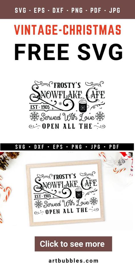 This Christmas SVG File is a freebie for crafters to make Christmas signs for the Christmas season using Cricut, silhouette, etc. Crafters can download this Christmas SVG file for free. Files: SVG, DXF, PNG, EPS, JPG & PDF. This vintage Christmas sign SVG design is perfect for making vintage style signs, wall decals, home signs, farmhouse signs, farmhouse décor, home décor, and all DIY décor projects. #christmassvg #christmasfreesvg #christmassigns #farmhousesvg #christmashomesvg #walldecalssvg Popular Svg Files, Cricut Expression Projects, Christmas Svg Files Free, Vintage Christmas Sign, Freebie Svg, Cafe Vintage, Popular Svg, Christmas Sign Svg, Vintage Style Christmas