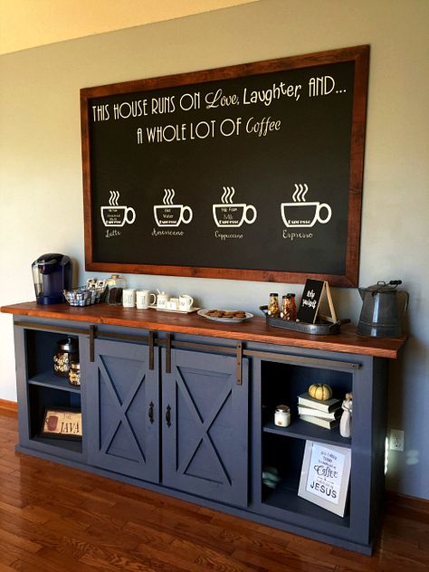 One Room Challenge: Coffee Station Reveal - Lemons, Lavender, & Laundry Kaffe Station, Office Coffee Bar, Cafe Designs, Diy Coffee Station, Lavender Laundry, Café Design, Coffee Bar Station, Farmhouse Coffee Bar, Coffee Bar Ideas