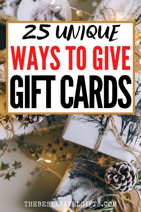 25 Unique ways to give gift cards with a photo of rope Gift Card Wrapping Ideas Christmas, Creative Gift Card Presentation, Gift Card Presentation Ideas, Christmas Gift Card Presentation, Ways To Give Gift Cards, Unique Wrapping Ideas, Pretty Gift Wrapping, Gift Card Basket, Pretty Gift Wrapping Ideas