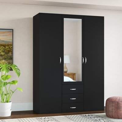 Clothing Cupboard Ideas, Cloth Wardrobe Design, Two Door Wardrobe Design, Black Wardrobe Design, Trending Wardrobe Design, Black Wardrobe Bedroom, Three Door Wardrobe Design, Wooden Wardrobe Design Bedroom, Wardrobes For Bedrooms