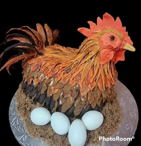 Chicken Cake, Black Chickens, Chicken, Cake, Birthday