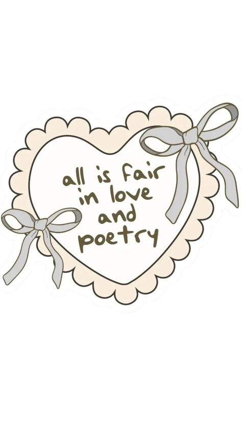 "All is fair in love and poetry," Taylor Swift sticker! Perfect to celebrate her new album. Durable vinyl sticker Safe from from scratches, water & sunlight Printable Wall Collage Taylor Swift, Alls Fair In Love And Poetry Wallpaper, All's Fair In Love And Poetry Taylor Swift, Sticker Ideas Taylor Swift, All Is Fair In Love And Poetry, Alls Fair In Love And Poetry, Widget Taylor Swift, Diy Stickers Ideas, Cute Things To Print