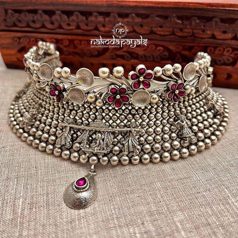 Bridal Silver Jewellery Set, Silver Bridal Jewellery Indian, Sliver Jellwery Indian, Antique Silver Jewelry Indian Necklaces, Silver Jewellery Indian Antique, Antique Silver Jewelry Necklace, Pure Silver Jewellery Indian, Antique Silver Jewelry Indian, Silver Jwellary