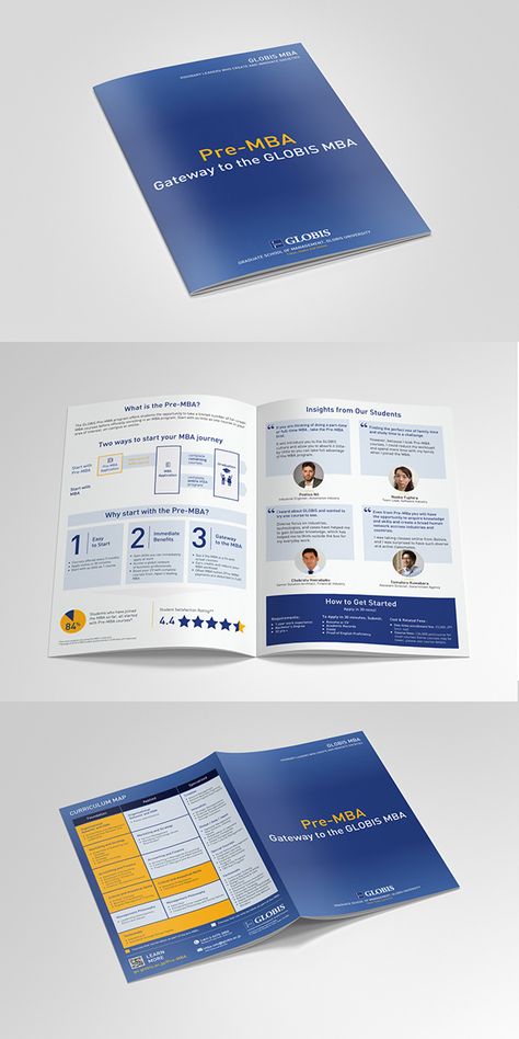 GLOBIS University Brochure Design on Behance University Magazine Design, University Brochure Design, University Brochures, College Brochure, Study Outfit, Brochure Design Creative, Brochure Design Layout, Student Numbers, Presentation Design Layout