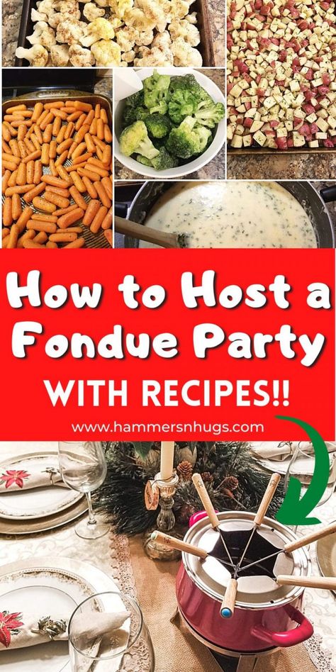 Fondue Dinner Party, Easy Fondue Recipes, Fondue Dippers, Easy Fondue, Fondue Dinner, Fondue Night, Fondue Recipes Cheese, Fondue Party, Fondue Recipes