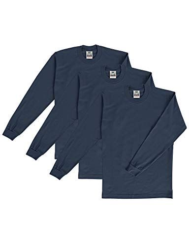 Pro Club Men's 3-Pack Heavyweight Cotton Long Sleeve Crew Neck T-Shirt, Navy, Large https://shoppingskys.com/product/pro-club-mens-3-pack-heavyweight-cotton-long-sleeve-crew-neck-t-shirt-navy-large/  32.72 Pro Club, Neck T Shirt, Long Sleeves, Crew Neck, Navy, Long Sleeve, T Shirt