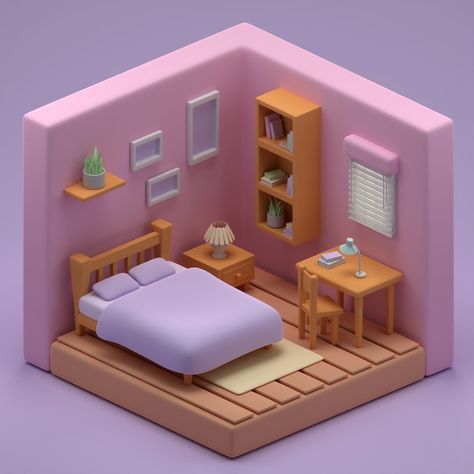 tiny bedroom tutorial by @3dgreenhorn #3d #3dart #3dmodeling #3drender #3dartist #blender #blender3d #blendercommunity #blendercycles… | Instagram Blender Bedroom, 3d Modeling Ideas, Blender 3d Inspiration, Serene Room, 3d Bedroom, Blender Ideas, Bed 3d, Home Decor Cozy, Blender Models