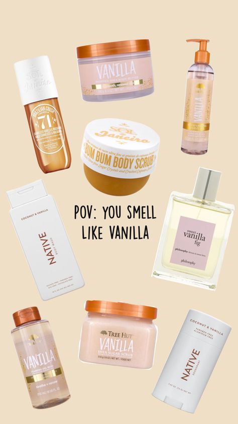 All of these products will make you smell so good and like warm vanilla To Smell Like Vanilla, Smell Like Vanilla, Body Care, Scents, Vanilla, Make It Yourself, Skin, Makeup, Make Up