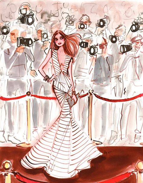 paparazzi Izak Zenou, Fashion D, Beauty Illustration, Fashion Illustrator, Illustration Girl, Fashion Illustrations, Fashion And Style, Audrey Hepburn, Fashion Sketches