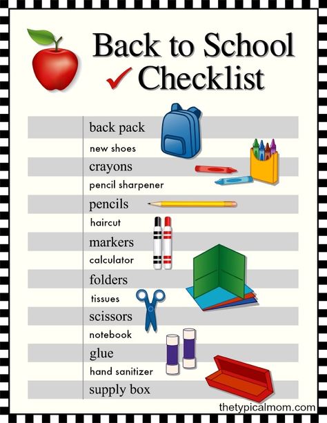 Back to school printable checklist. Preschool List, Preschool Supply List, School Supplies List Elementary, Preschool Supplies, Back To School List, Free School Supplies, Diy Bts, School Supplies Highschool, College Checklist