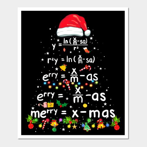 This Geometry Math Science Teacher Xmas Tree tee is great Christmas math tees for teachers, students, professors, educators. Novelty math teacher tee for women, men who love christmas tree lights decorations. Hilarious christmas present for math lovers -- Choose from our vast selection of art prints and posters to match with your desired size to make the perfect print or poster. Pick your favorite: Movies, TV Shows, Art, and so much more! Available in mini, small, medium, large, and extra-large Math Teacher Christmas Door, Christmas Charts For School, Teacher Door Decorations, Door Decorations Classroom Christmas, Christmas Charts, Geometry Math, Math Design, Math Teacher Humor, Education Student