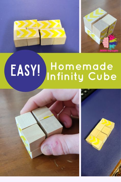 Infinity Cube, Diy Fidget Toys, Fidget Cube, Diy Blocks, Wooden Cubes, Holiday Market, Classroom Setting, The Blocks, Wooden Blocks