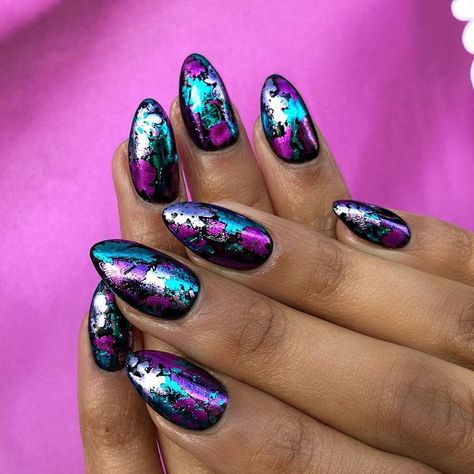 Trendy Nail Designs, Witchy Nails, Nail Foil, Plaid Nails, Nice Nails, Trendy Nail, Winter Nail Designs, Trendy Winter, Winter Nail