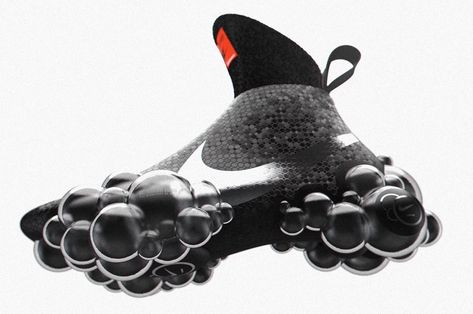 Nike Bubble Max concept sneakers will make you feel like you’re walking on the clouds - Yanko Design Nike Bubble Shoes, Concept Shoes Design, 3d Shoe Design, Sneaker Concept Art, Concept Sneakers Design, Futuristic Shoes Concept Art, Bubble Shoes, Shoe Concepts, Concept Shoes