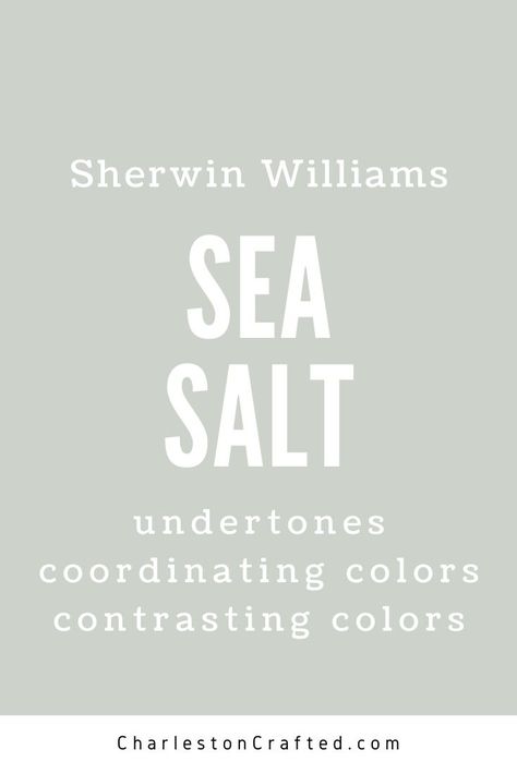 Whole House Color Palette Sea Salt, Sea Salt Guest Bedroom, Sherwin Williams Seasalt Bedroom, Sea Salt Paint Sherwin Williams, Wherein Williams Sea Salt Bathroom, Seamist Paint Color, Sea Salt Sherwin Williams Kitchen Island, Sea Salt Walls Living Room, Sea Mist Sherwin Williams