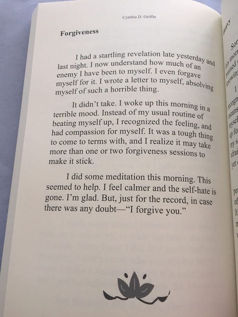 Forgiving Self, How To Forgive Yourself, Forgive Self, Forgiveness Letter, Forgiveness Journal, Holding A Grudge, Self Forgiveness, The Power Of Forgiveness, Caroline Myss