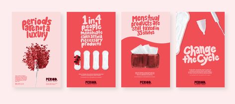 PERIOD. Campaign on Behance Period Package, Feminism Poster, Pink Tax, Beauty Fotografie, Design Campaign, Period Pads, Campaign Posters, Floor Decal, Guerilla Marketing