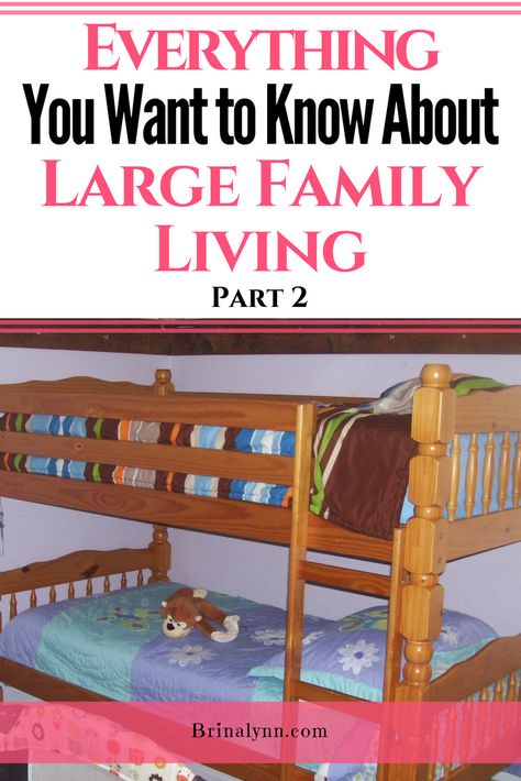 Are you ever curious about how large families make it work day in and day out? Here are answers to your questions! #largefamilies #family #largefamilyliving Large Family In Small House, Large Family Home Ideas, Large Family Small House, Large Family Living, Large Families Living, Small House Organization, Christian Motherhood, Large Families, Family Boards