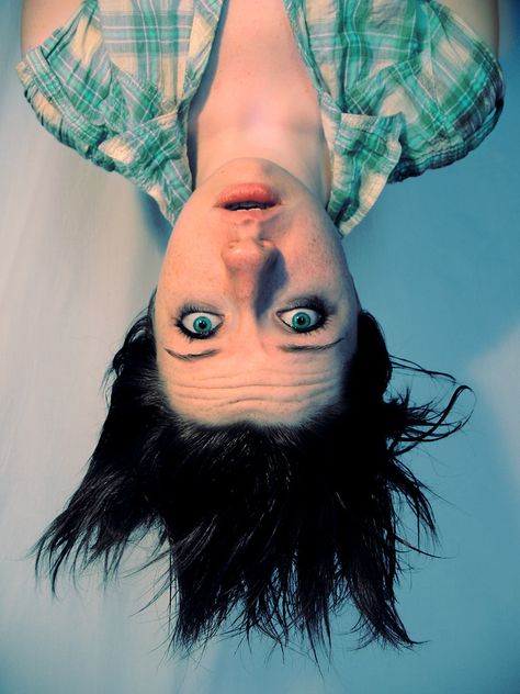 Someone Upside Down Reference, Upside Down Head Reference, Woman Upside Down, Hair Upside Down, Upside Down Portrait, Person Hanging Upside Down Reference, Person Upside Down, Drawing Upside Down, Person Hanging Upside Down