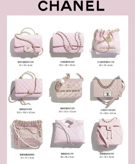 Pink Chanel Bag, My Style Bags, Luxury Bags Collection, Pretty Pink Princess, Bag Chanel, Women's Bags By Shape, Girly Bags, What In My Bag, Pink Chanel