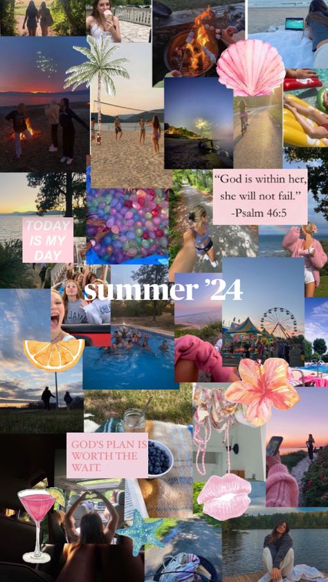 summer vision board Summer Vison Boards Ideas, Vison Boards Ideas, Summer Vision Board, Summer Vision, Boards Ideas, Gods Plan, Dream Board, Psalms, Aesthetic Wallpapers