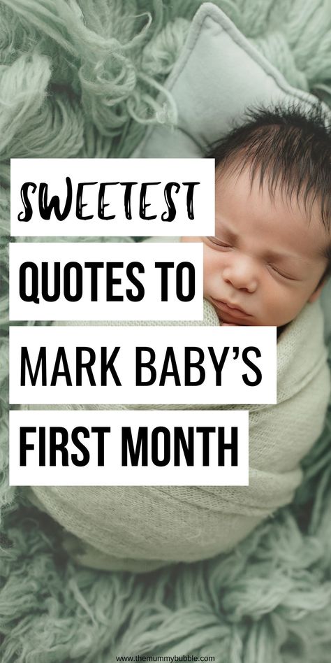 The best quotes to use with your newborn baby pictures to mark the magic of baby's first month. One Month Old Post Ideas, Newborn Milestones Monthly Pictures, 1 Month Milestone Caption, One Month Old Pictures, 1 Month Old Caption Ideas, One Month Old Picture Ideas, Newborn Photography Quotes, Diy 1 Month Old Photoshoot, 1 Month Old Quotes