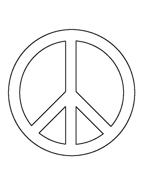 Peace sign pattern. Use the printable outline for crafts, creating stencils, scrapbooking, and more. Free PDF template to download and print at http://patternuniverse.com/download/peace-sign-pattern/ Peace Sign Drawing, Hippie Birthday, Peace Sign Art, String Art Patterns, Free Shapes, Peace Art, Sign Stencils, Twitter Marketing, Stained Glass Patterns