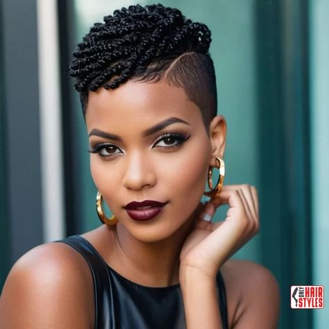 23. Short Twists | 33 Hottest Short Hairstyles For Black Women Short hairstyles for black women have always been a bold and expressive choice, showcasing a unique blend of confidence and style. With an extensive array of options available, it can be overwhelming to choose the perfect short hairstyle that complements your personality and enhances your. Cute Short Natural Hairstyles, Tapered Natural Hair Cut, Women Short Hairstyles, Natural Hair Haircuts, Short Hairstyles For Black Women, Braids With Shaved Sides, Black Women Short Hairstyles, Short Twists, Mohawk Styles